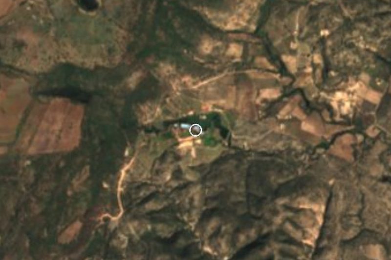 Vista satelital de Parque Acuático La Cueva, Aguascalientes
