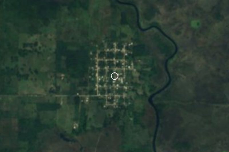 Vista satelital de Pedro Baranda, Campeche