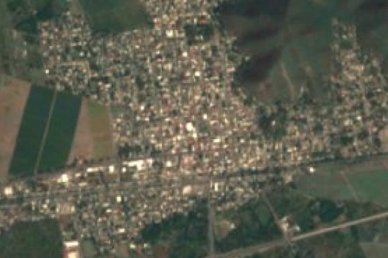 Vista satelital de Armería, Colima