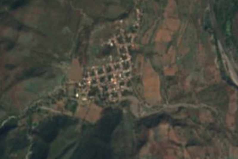 Vista satelital de Zacualpan, Colima