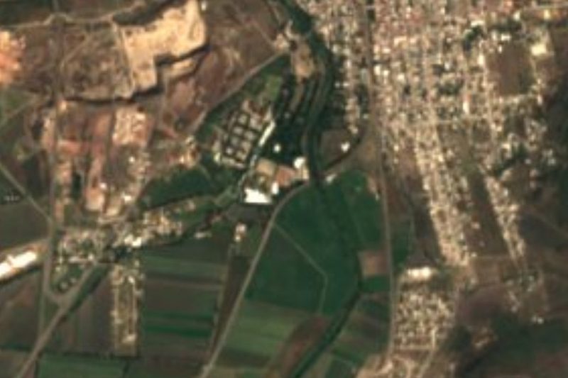 Vista satelital de Soria, Guanajuato