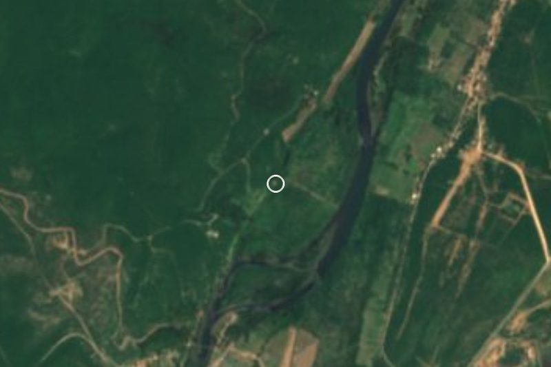 Satellite view of Cerro de la Máscara, Sinaloa