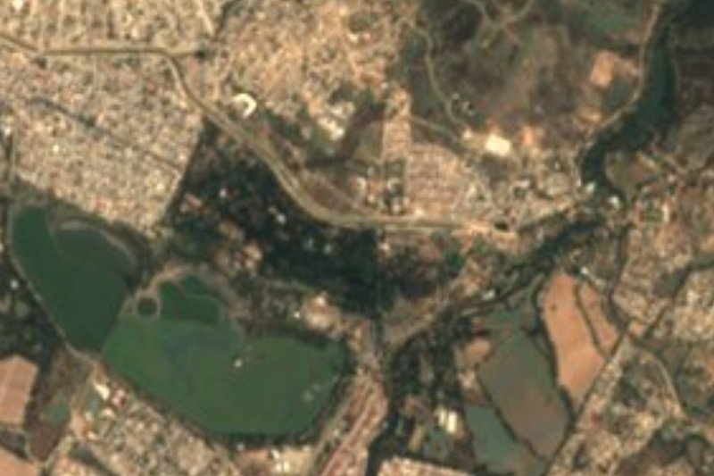 Vista satelital de Ibarrilla, León, Guanajuato