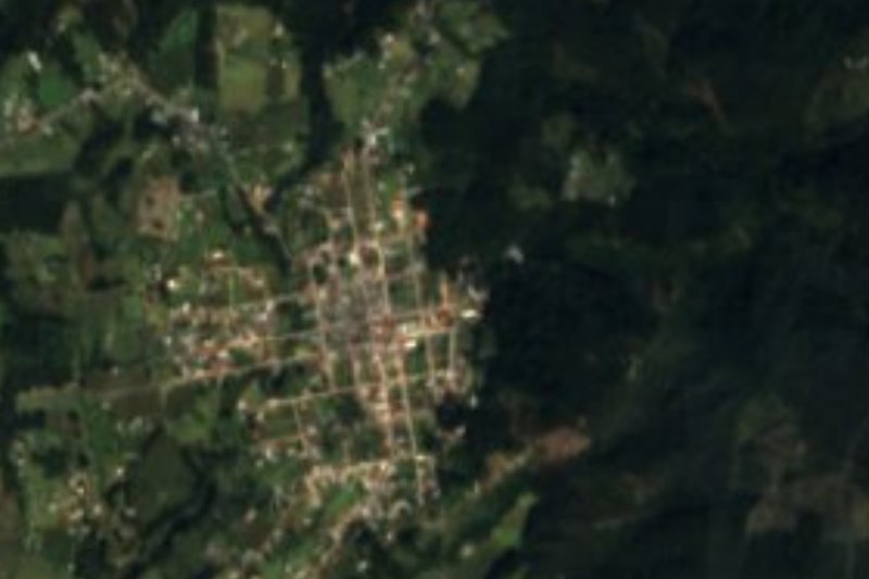Vista satelital de Agua Blanca de Iturbide, Hidalgo