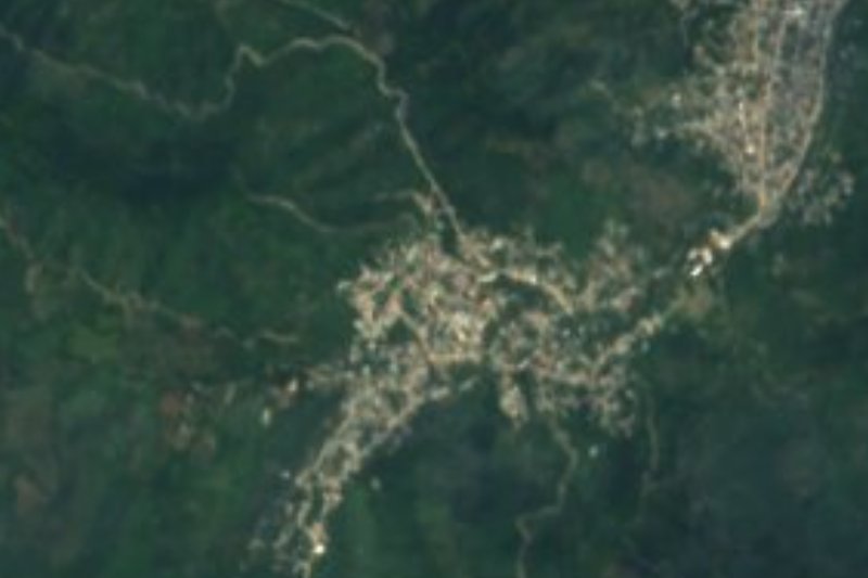 Vista satelital de Ahuatitla, San Felipe Orizatlán, Hidalgo