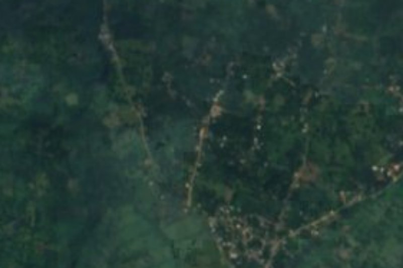 Vista satelital de Ahuehuetl, Huautla, Hidalgo