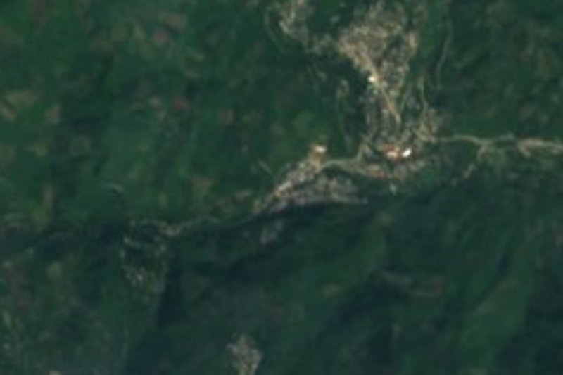 Vista satelital de Atlalco, Yahualica, Hidalgo