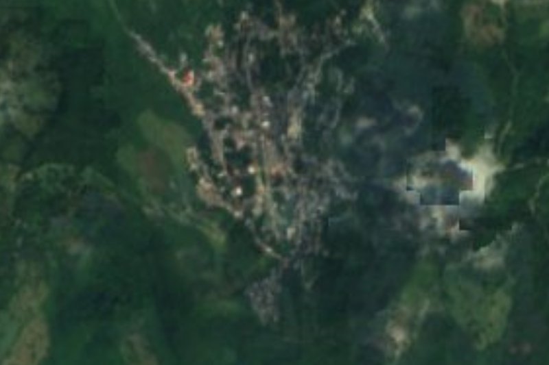 Vista satelital de Chapulhuacán, Hidalgo