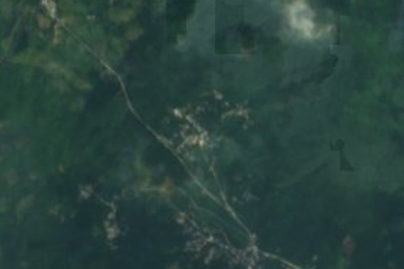 Vista satelital de Contepec, Huejutla de Reyes, Hidalgo