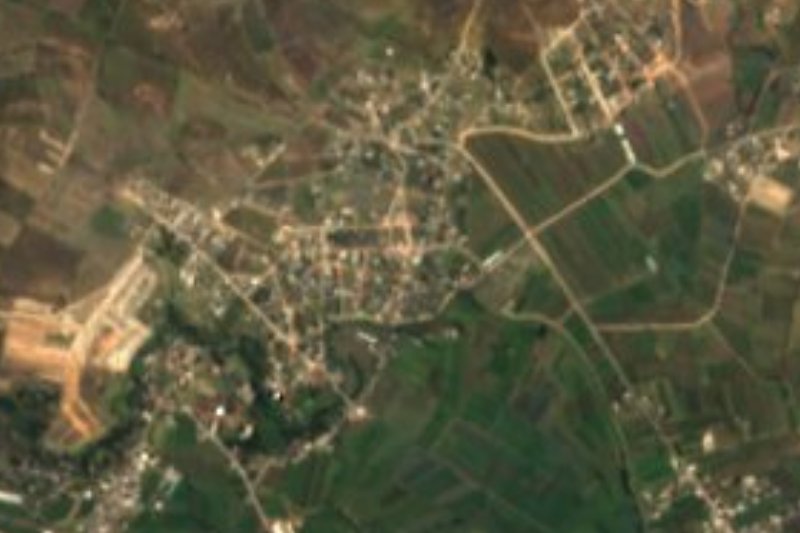 Vista satelital de El Tepeyac, Cuautepec de Hinojosa, Hidalgo