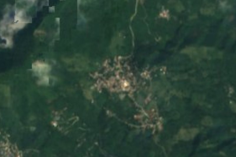 Vista satelital de Ixcatlán, Huejutla de Reyes, Hidalgo