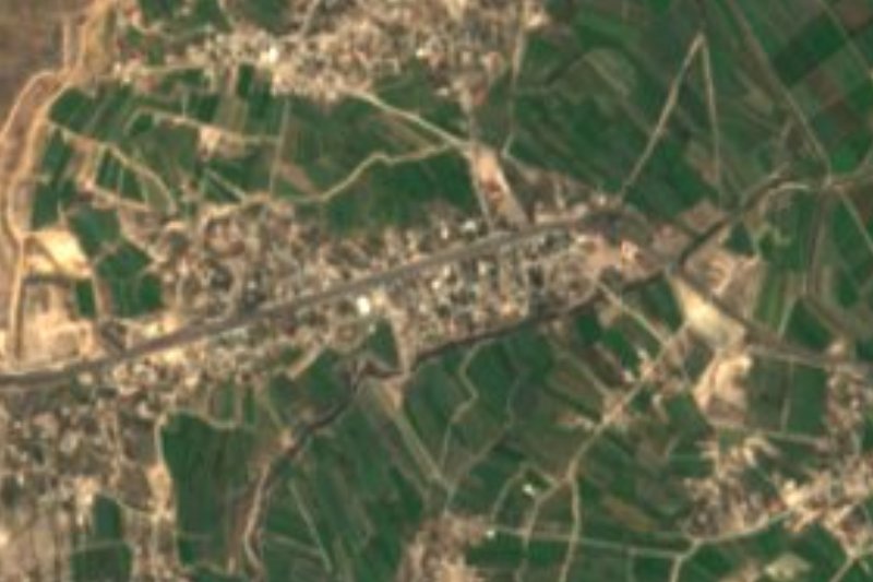 Vista satelital de Julián Villagrán, Ixmiquilpan, Hidalgo