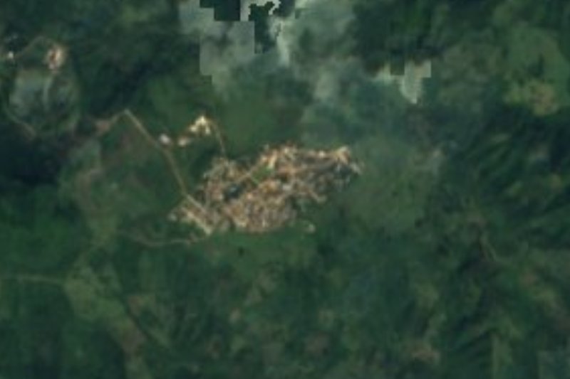 Vista satelital de San Francisco, Huazalingo, Hidalgo