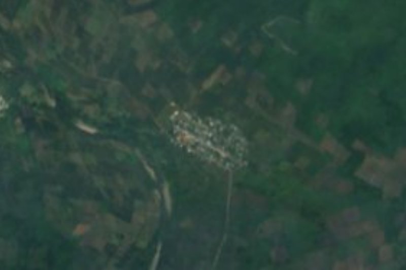 Vista satelital de Santa Ana, San Felipe Orizatlán, Hidalgo