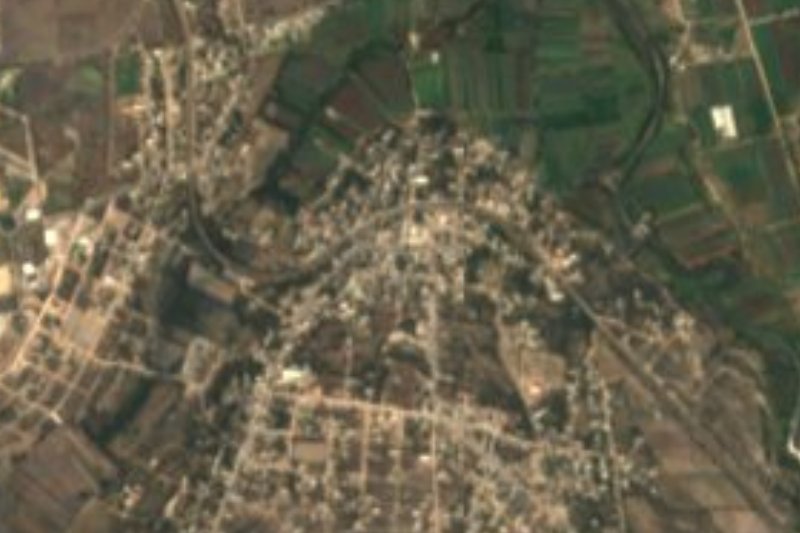 Vista satelital de Tlamaco, Atitalaquia, Hidalgo