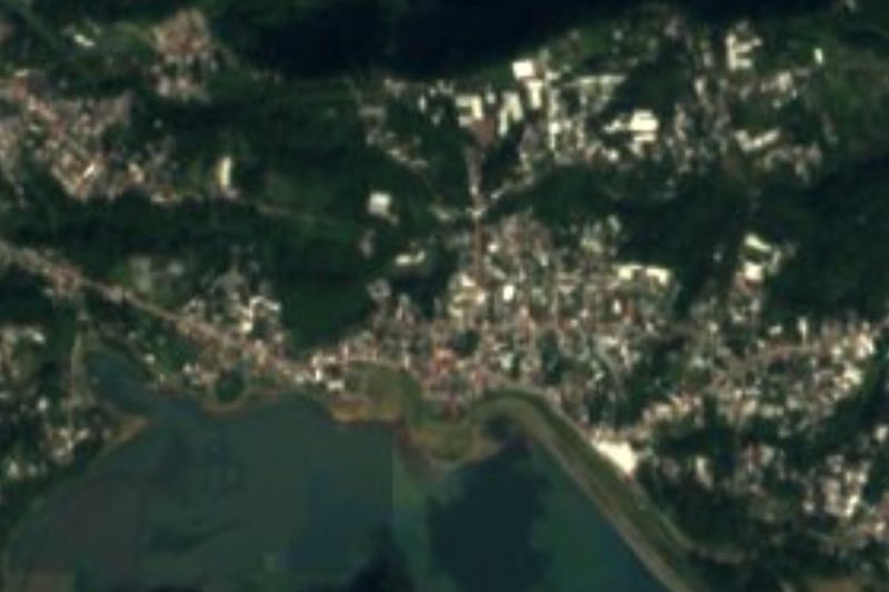 Vista satelital de Tenango de las Flores, Puebla