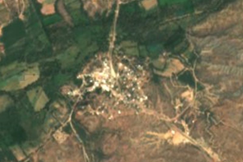 Vista satelital de Tubutama, Sonora