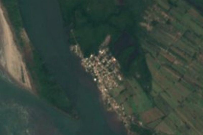 Vista satelital de Boca de Camichín, Nayarit