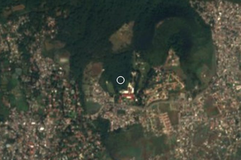 Vista satelital de Bosque Mirador, Morelos