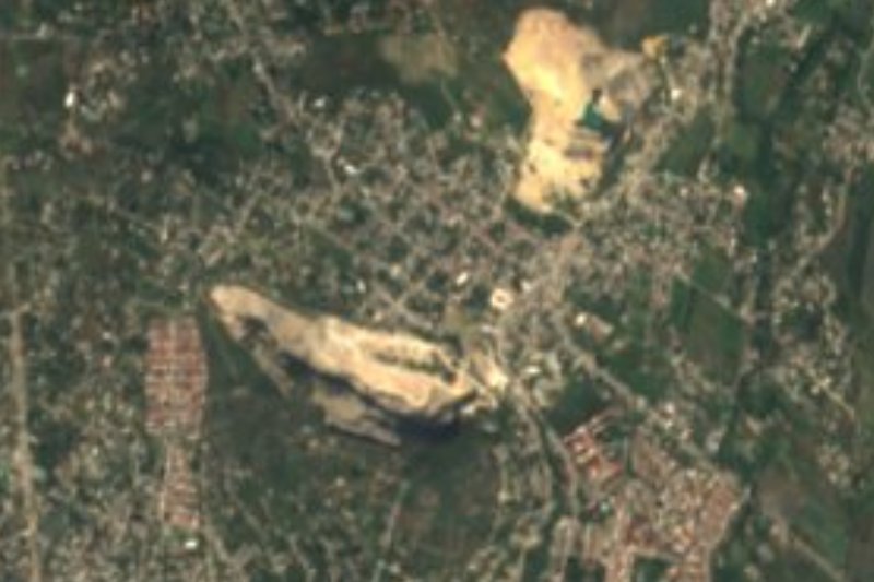 Vista satelital de Calera Chica, Jiutepec, Morelos