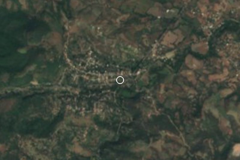 Vista satelital de Casahuatlán, Morelos