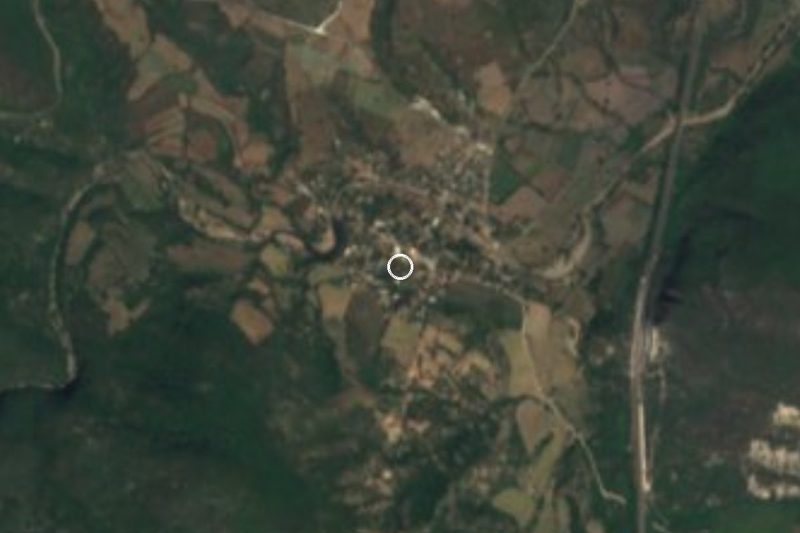 Vista satelital de Coaxitlán, Morelos