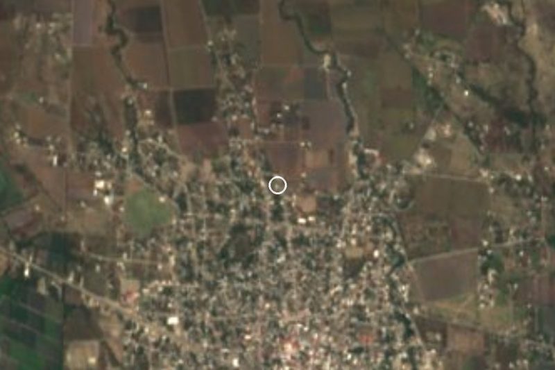 Vista satelital de Cuauhtémoc, Morelos