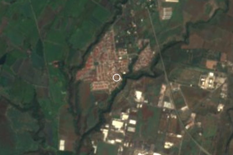 Vista satelital de Diez de Abril, Morelos