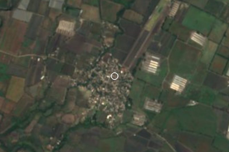 Vista satelital de Huitzililla, Morelos