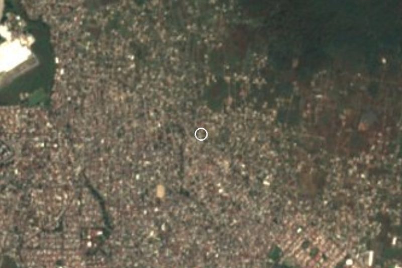 Vista satelital de Loma Bonita, Morelos