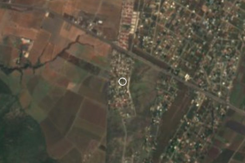 Vista satelital de Mariano Matamoros, Morelos