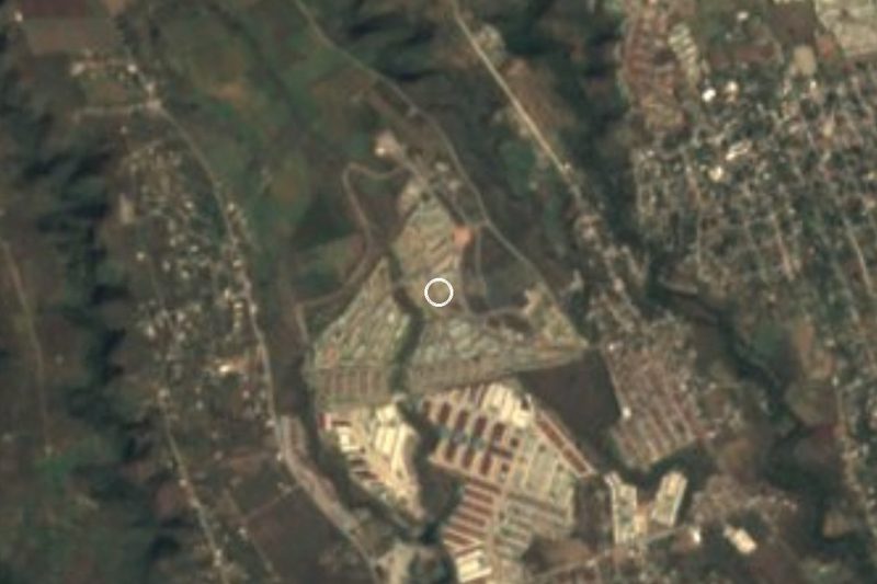 Vista satelital de Punta Verde, Morelos