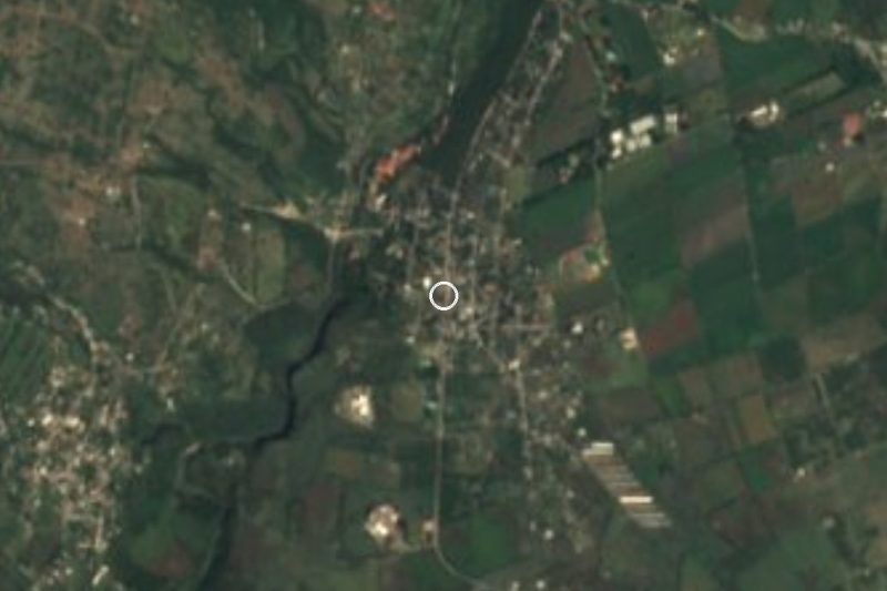 Vista satelital de San Isidro, Morelos
