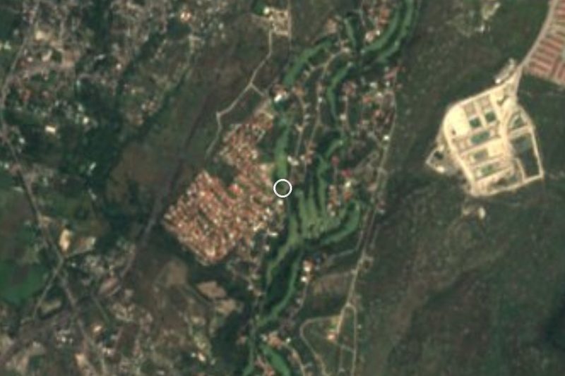 Vista satelital de Santa Fe, Morelos