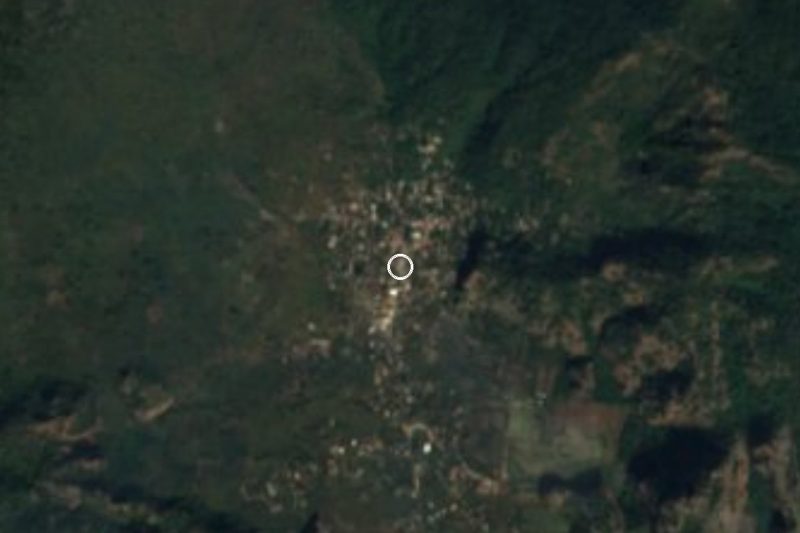 Vista satelital de Santo Domingo Ocotitlán, Morelos