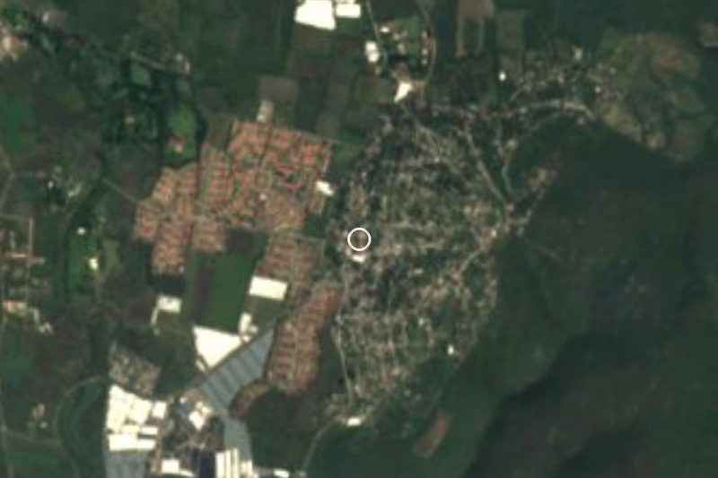 Vista satelital de Tetecalita, Morelos