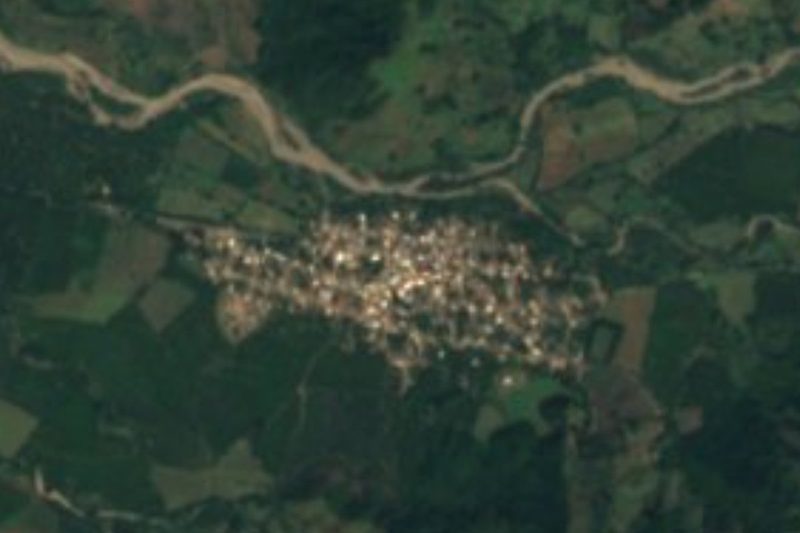 Vista satelital de El Capomo, Nayarit