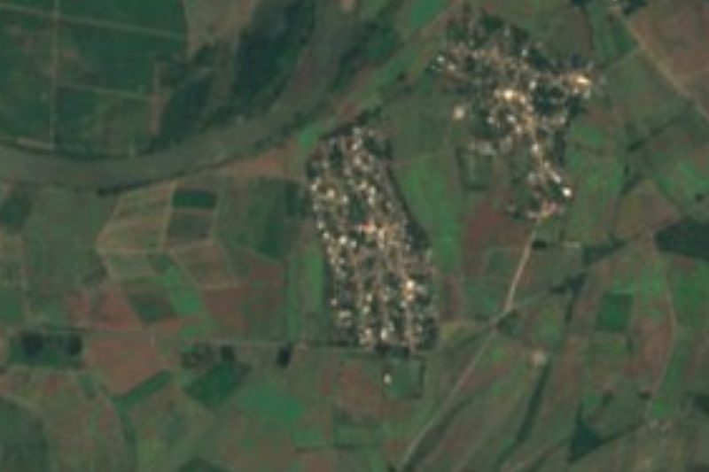 Vista satelital de Laureles y Góngora, Nayarit