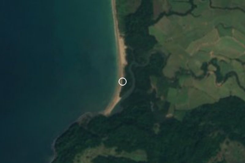 Vista satelital de Playa Boca de Chila, Nayarit