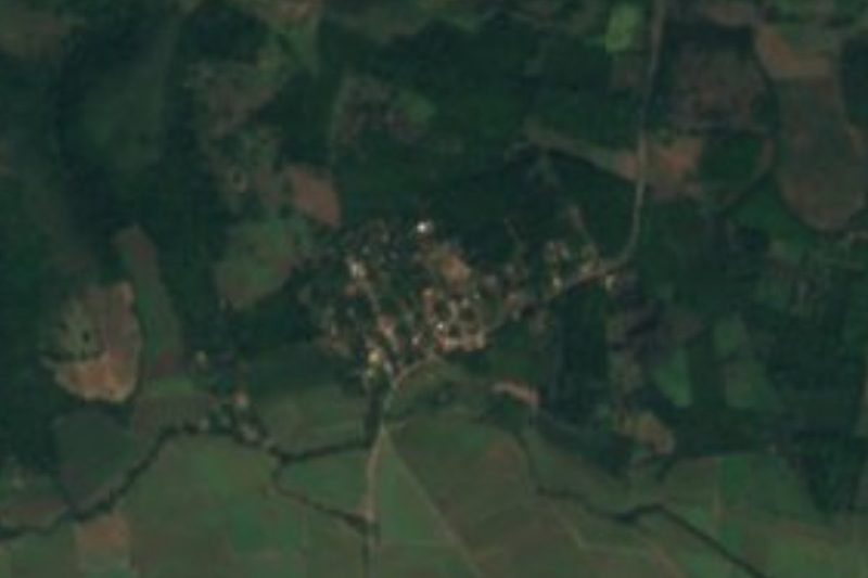 Vista satelital de San Isidro, cerca de Zacualpan, Nayarit