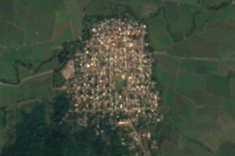 Vista satelital de Zacualpan, Nayarit