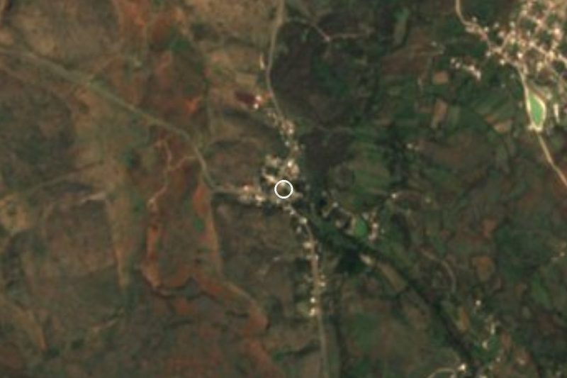 Vista satelital de Ojo de Agua de Los Berros, Durango