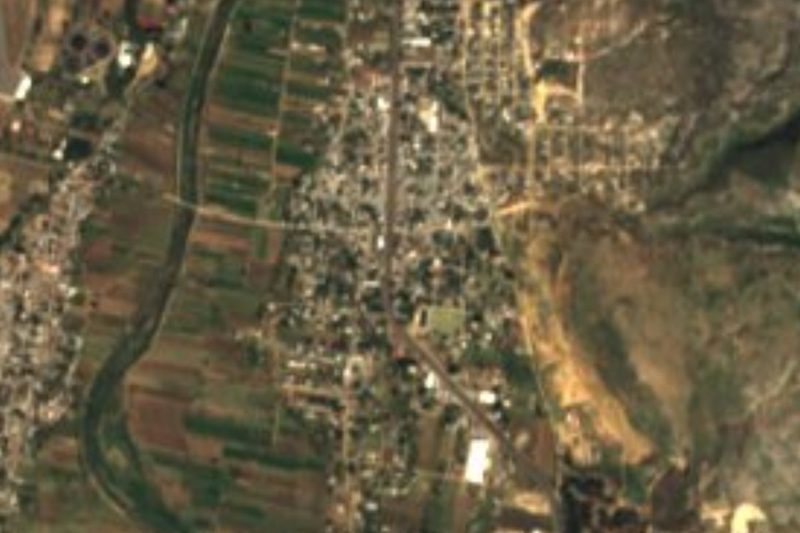 Vista satelital de Ánimas Trujano, Oaxaca