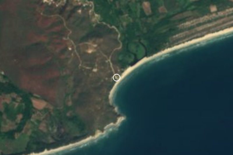 Satellite view of Barra de la Cruz, Oaxaca