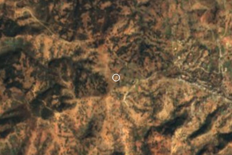 Vista satelital de La Colmena, Oaxaca