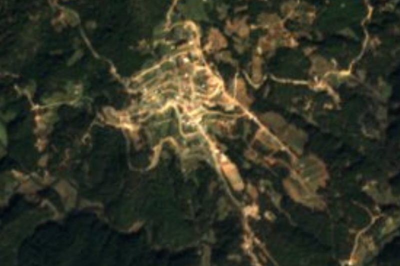 Vista satelital de San Esteban Atatlahuca, Oaxaca