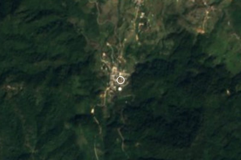 Vista satelital de San Juan Copala, Oaxaca