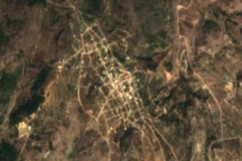 Vista satelital de Santa Catarina Ticuá, Oaxaca