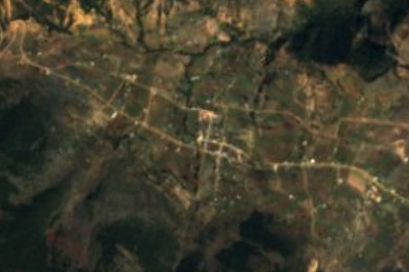 Vista satelital de Santa María Apazco, Oaxaca