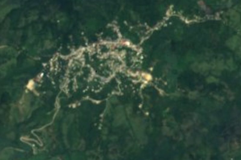 Satellite view of Santa María Chimalapa, Oaxaca